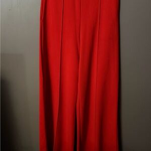 Elegant Red Women's Pants